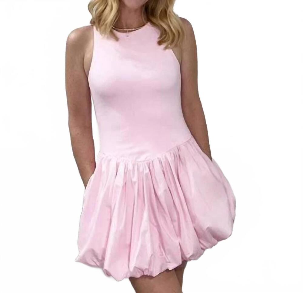 NEW SOPHIE THE LABEL hayden mini dress in pink